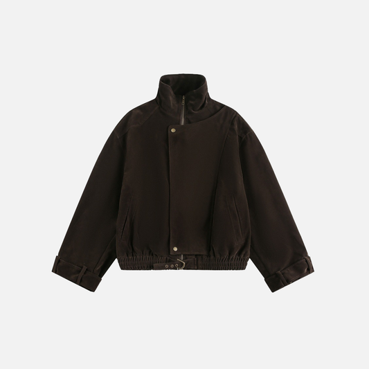 Effortless Chic Punk Vibe Loose Fit Jacket - Luxuryurbanwear