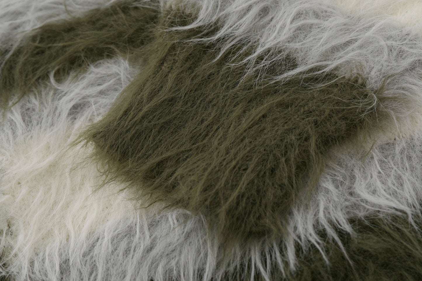 Furry Line | Striped Button-Up Fluffy Cardigan - Luxuryurbanwear