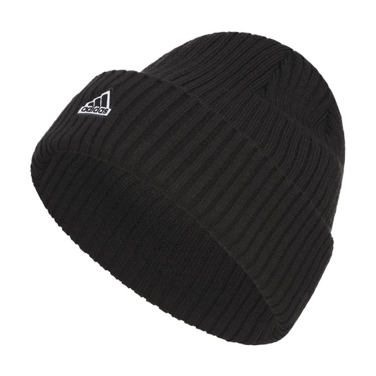 Adidas Womens Altitude Beanie Standard fit Cuffed Acrylic Knit hat/Cap for Winter Black/White