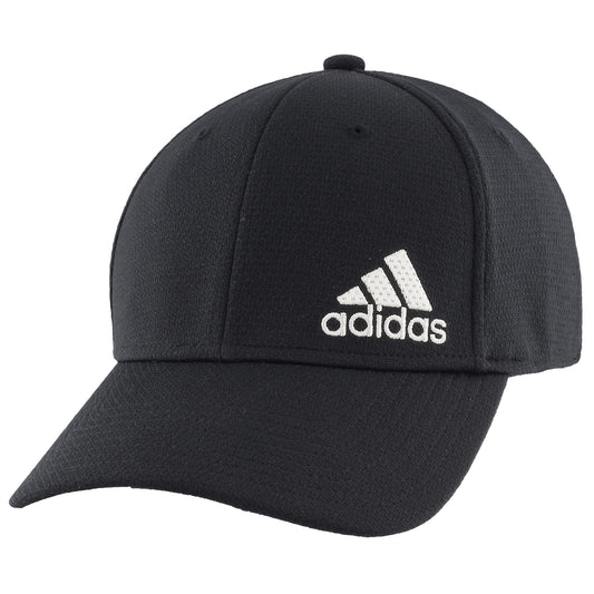 adidas Mens Release 2 Structured Stretch Fit Cap Black/White Large-X-Large