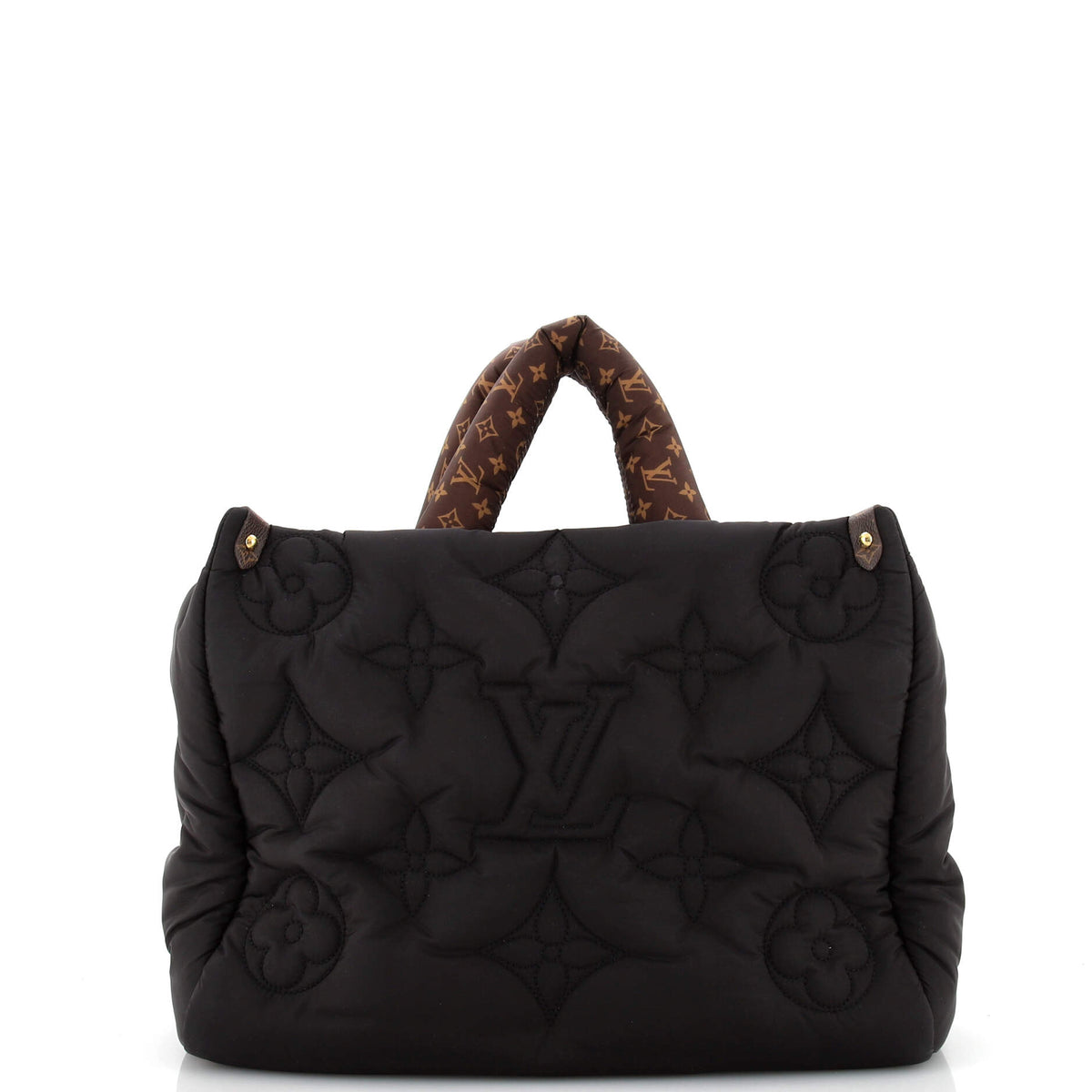 Designer Pillow OnTheGo Tote Monogram Quilted Econyl Nylon MM