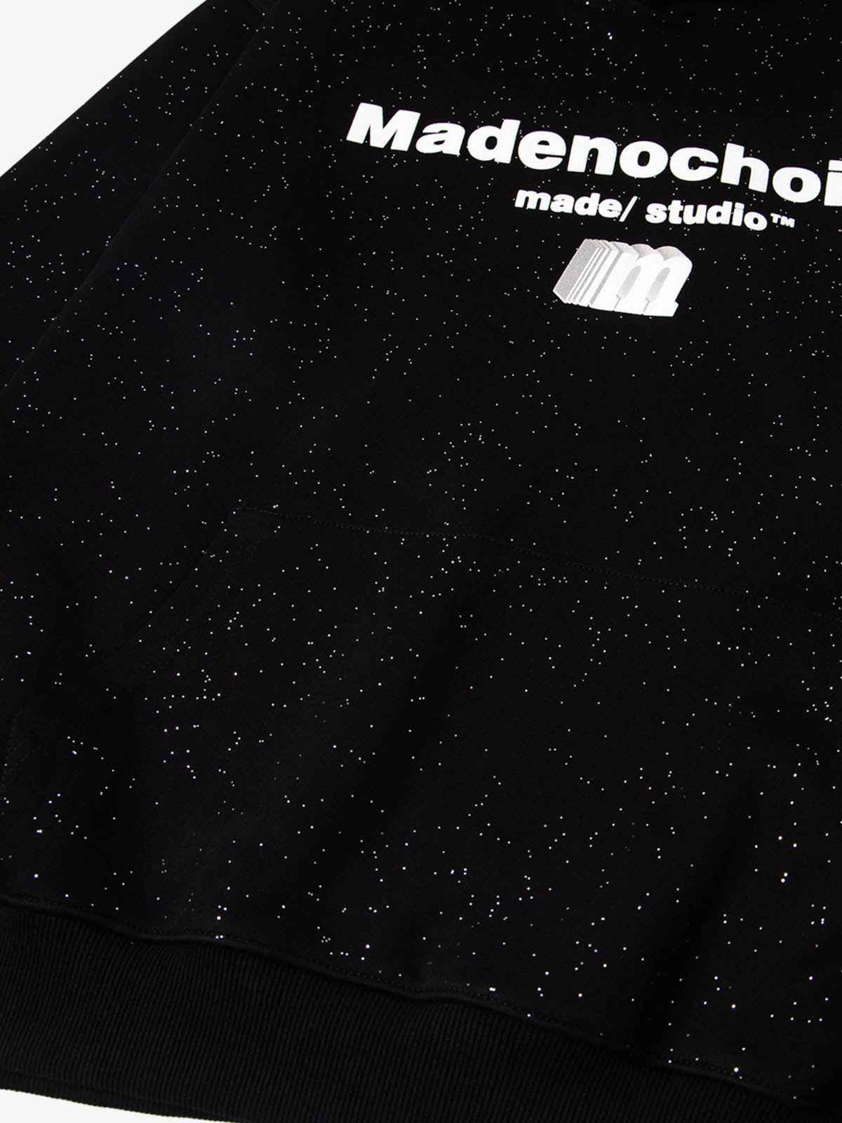 Simple Letter Print Sparking Loose Hoodie