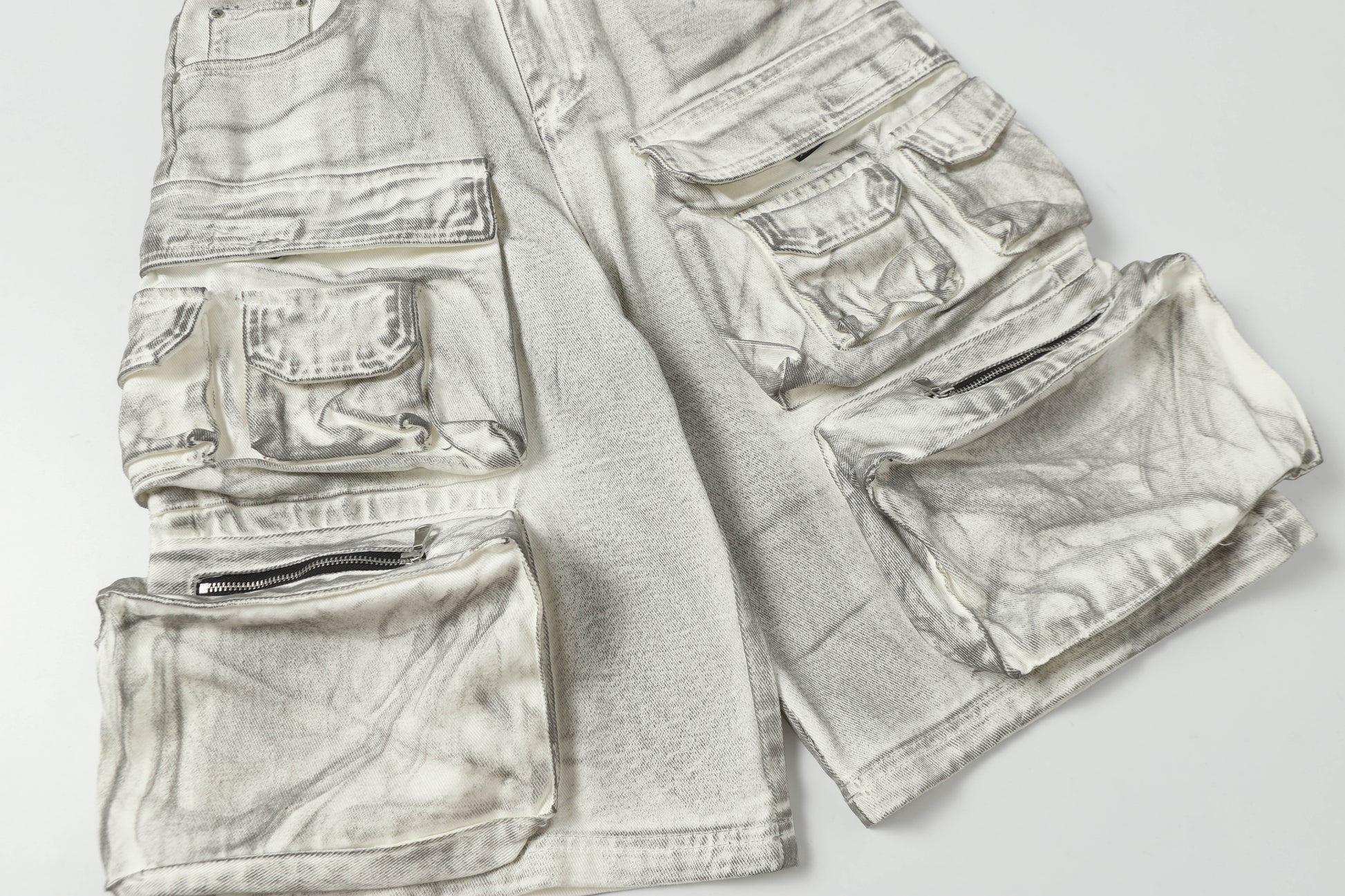 Multi-Pocket | Washed Cargo Shorts - Luxuryurbanwear
