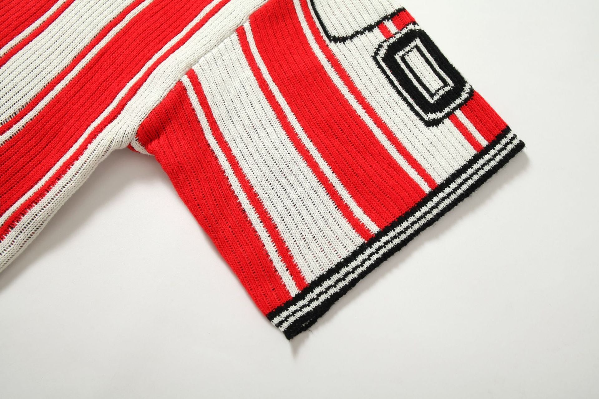 Varsity Stripe Knit | Jersey Tee - Luxuryurbanwear