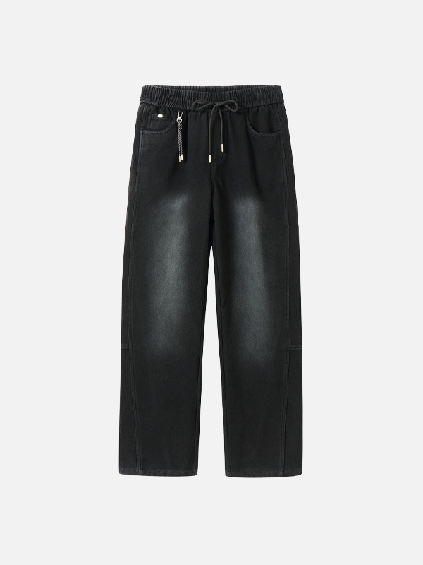 Functional Style Fleece Lined Straight Leg Pants - Luxuryurbanwear