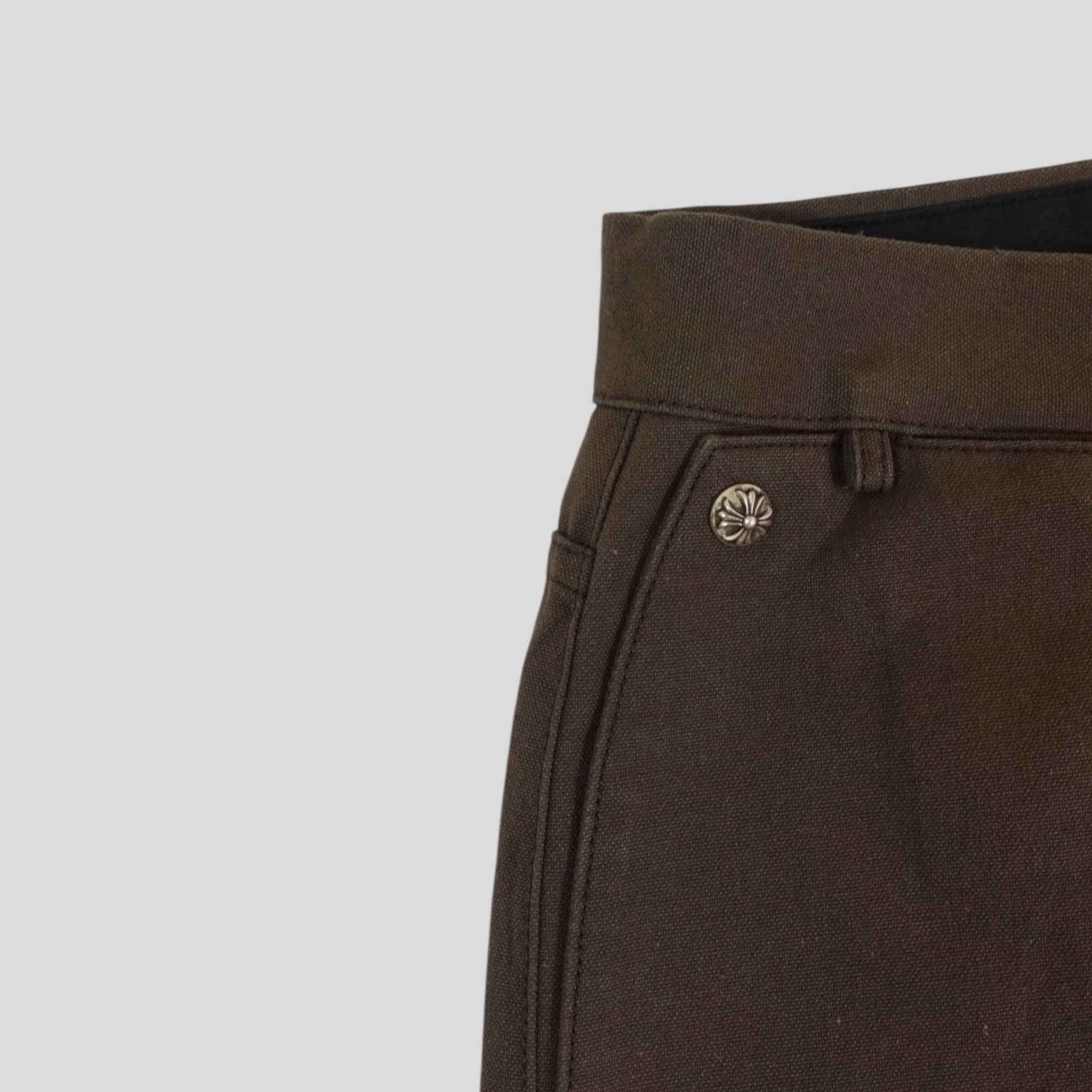 Chrome Hearts Double Knee Carpenter Pants in Brown