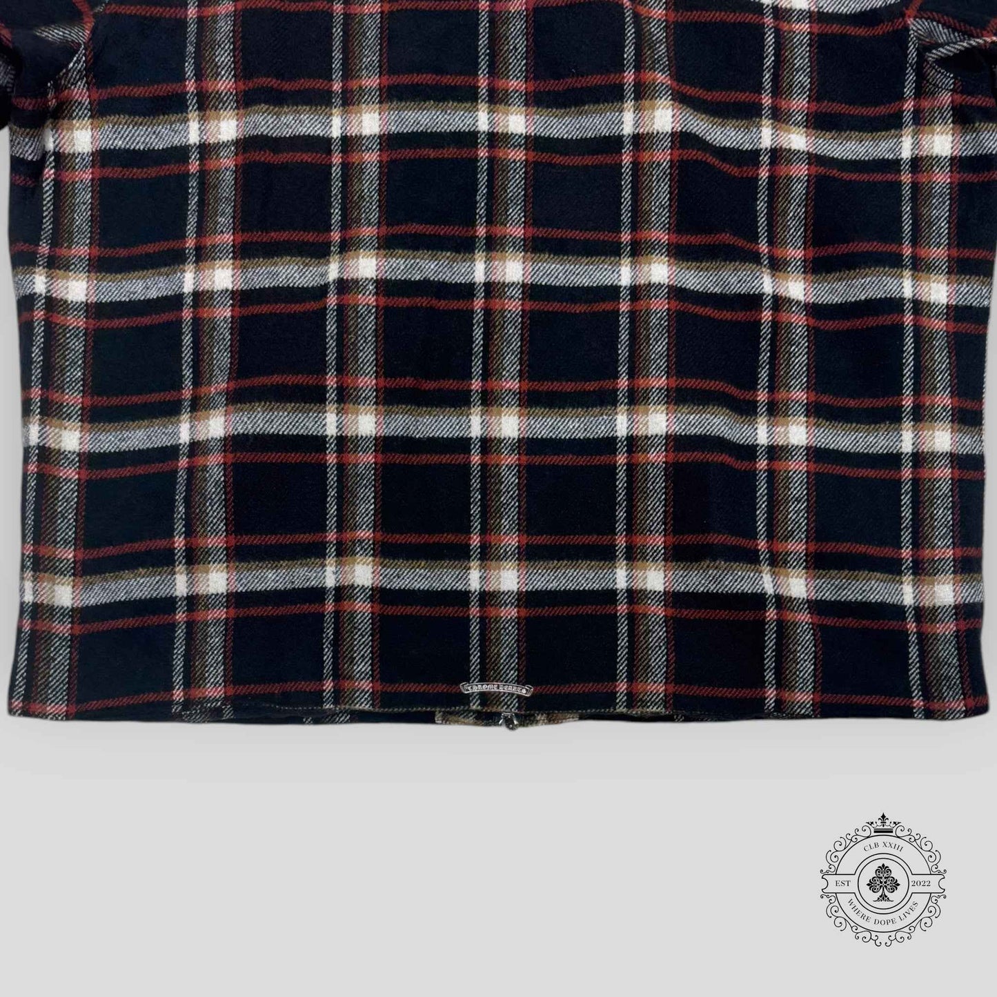 Chrome Hearts Shearling Collar Zip-up Jacket