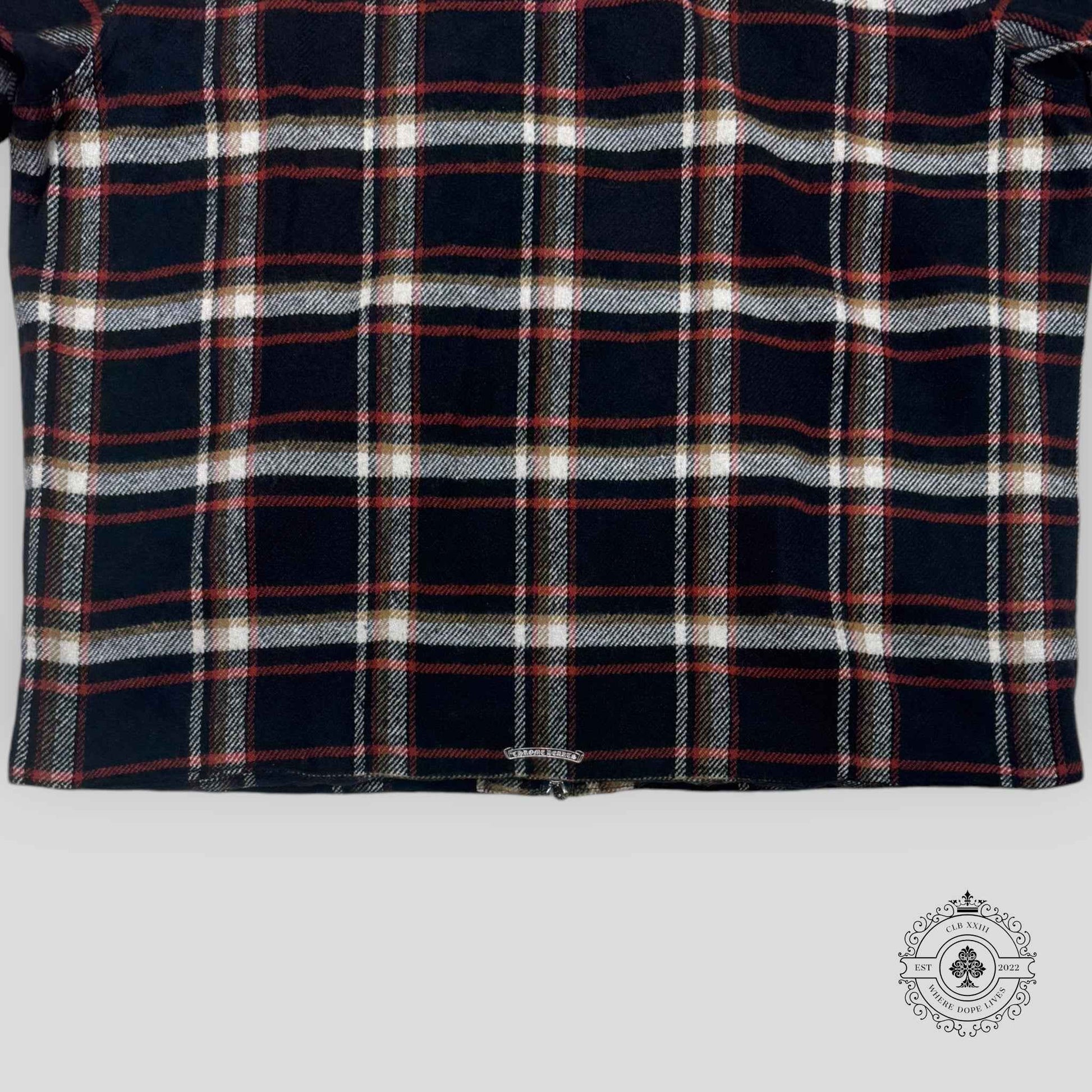 Chrome Hearts Shearling Collar Zip-up Jacket