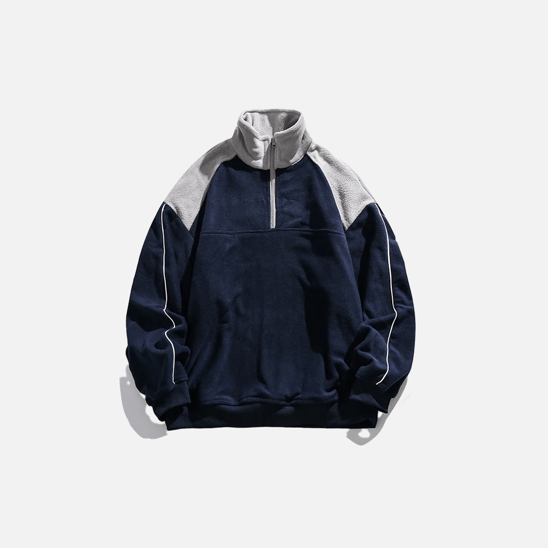 Sweat Furry Patchwork