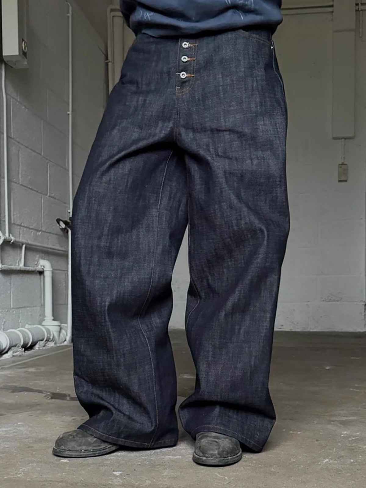 Scimitar 3D Baggy Original Denim Straight Jeans - 2571