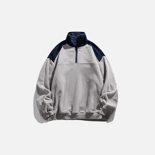 Sweat Furry Patchwork