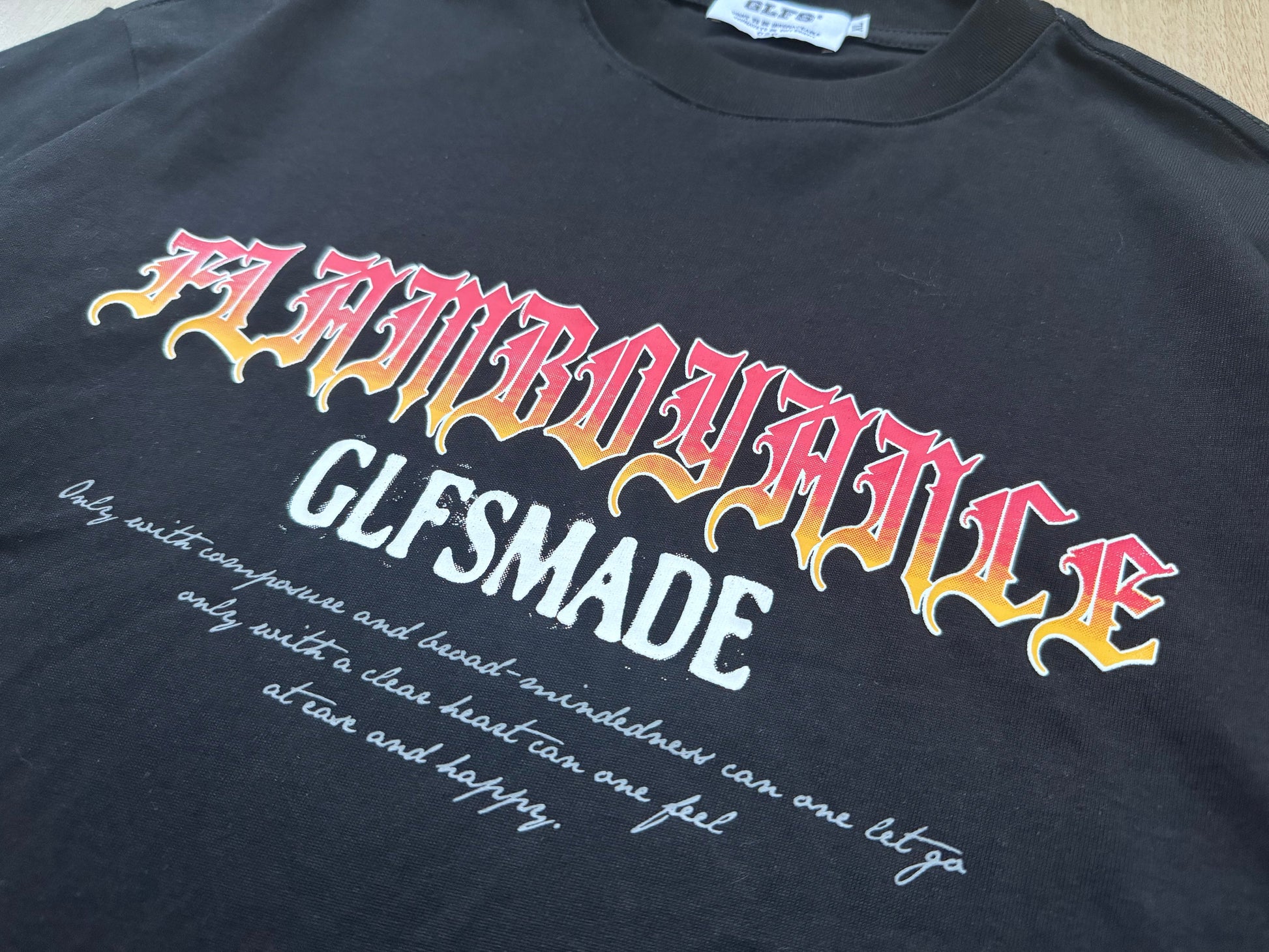 Vintage Flame Letter | Contrast Sweatshirt - Luxuryurbanwear