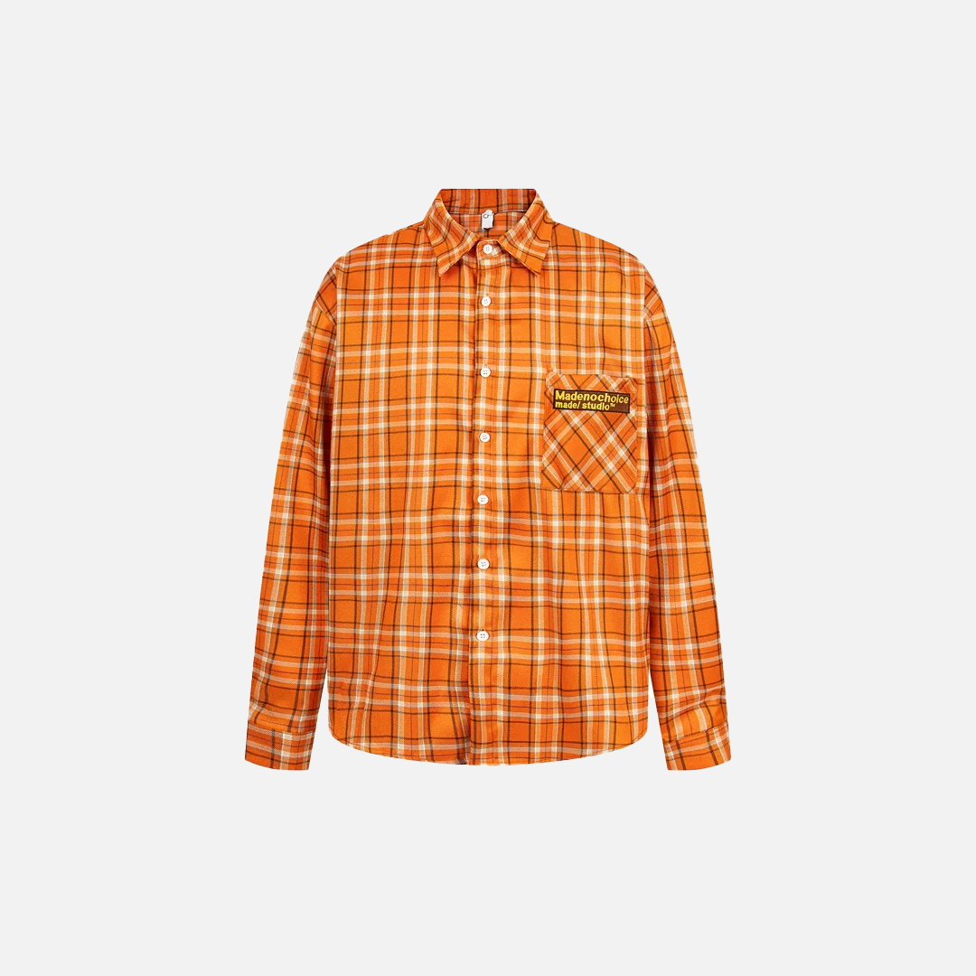 Effortless Retro Plaid Fashionable Long Sleeve Shirt - Luxuryurbanwear