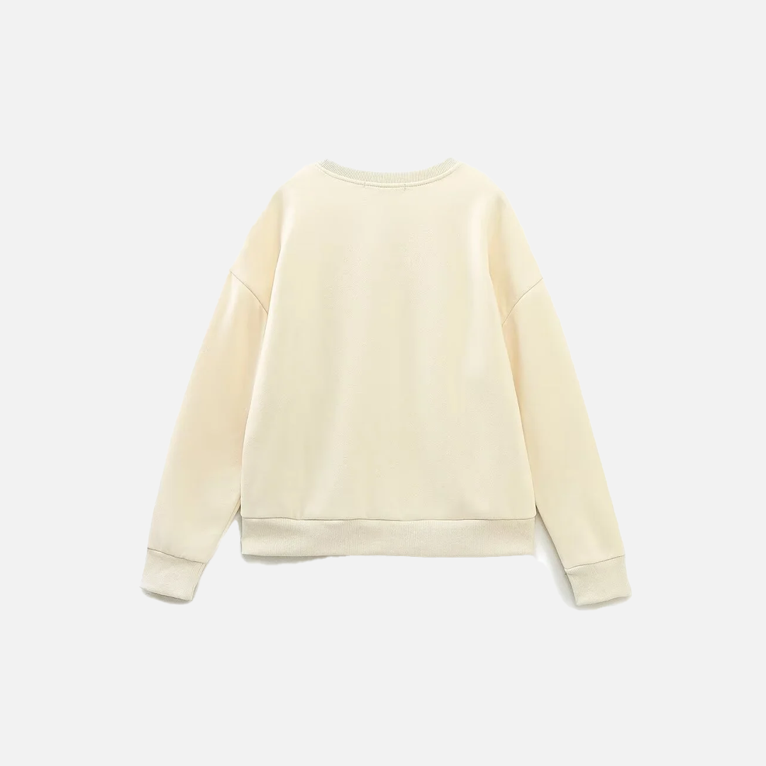 Breathable Loose Retro Round Neck Printed Sweatshirt - Luxuryurbanwear