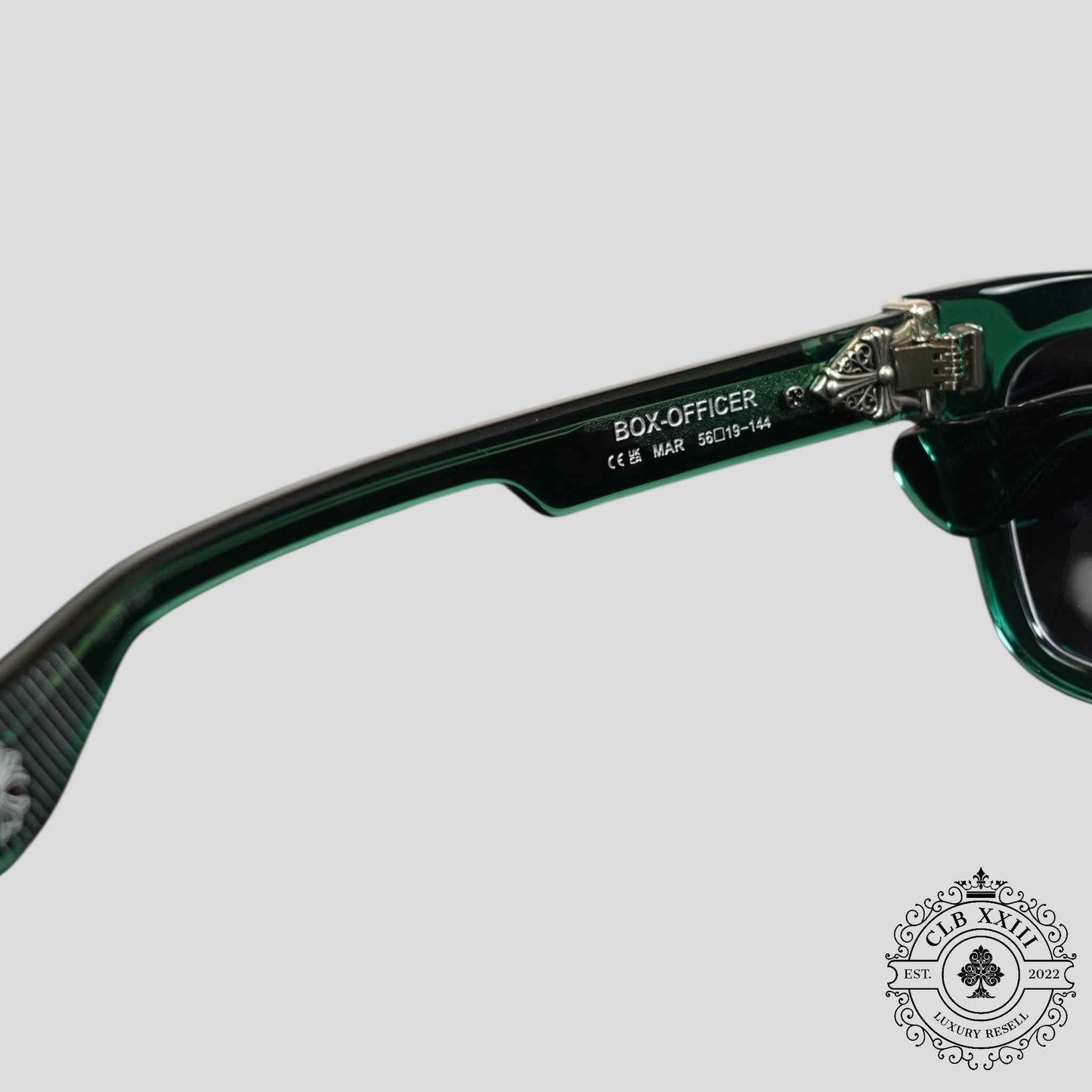 Chrome Hearts Box Officer Sunglasses in Marine
