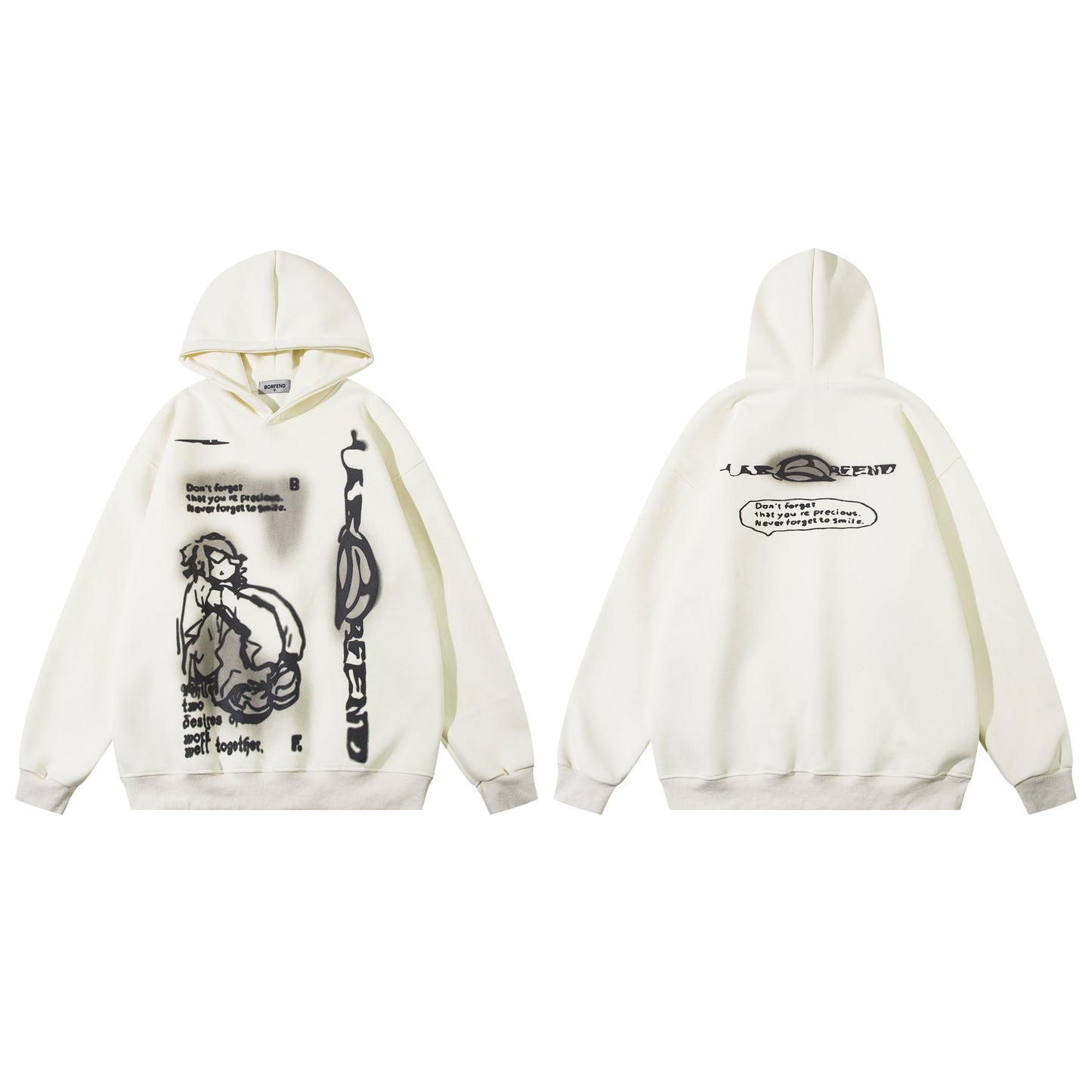 Anime Print | Oversized Hoodie - Luxuryurbanwear
