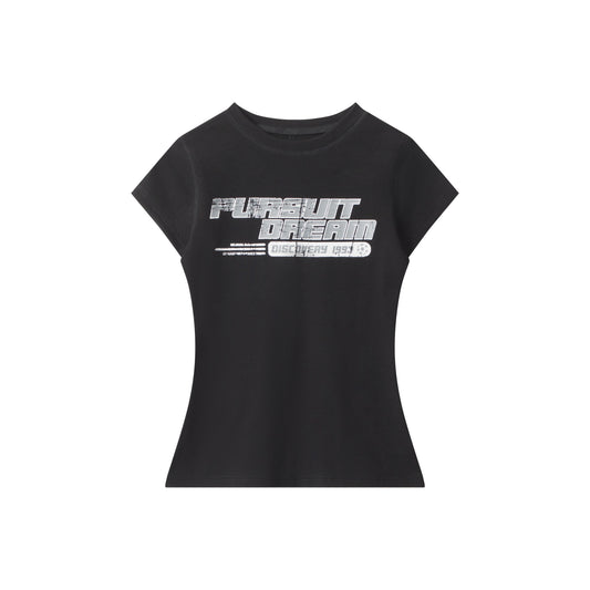 Dream Pursuit | Retro Graphic Slim Tee - Luxuryurbanwear