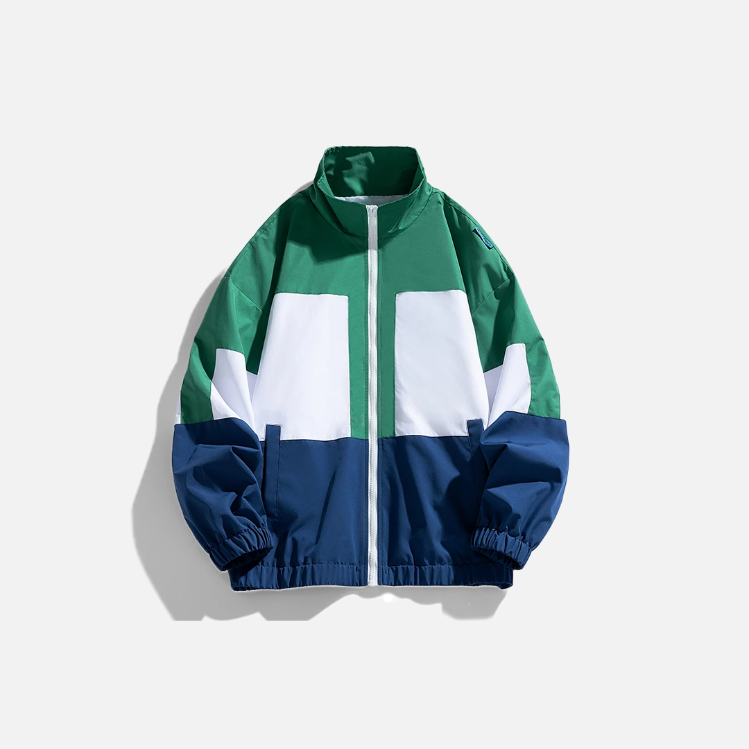 Streetwear Colorful Retro Hip Hop Windbreaker Jacket - Luxuryurbanwear