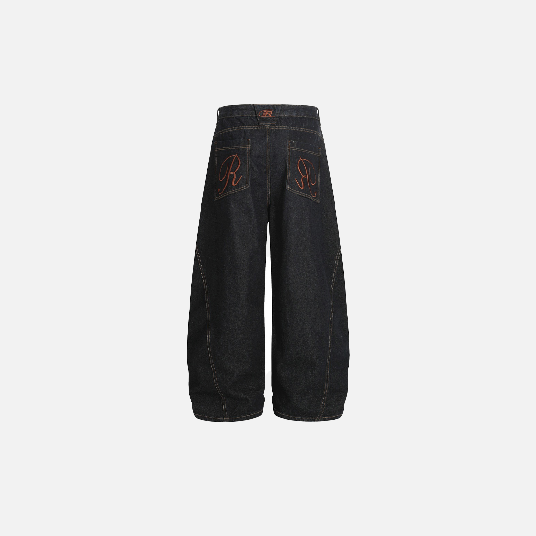 Elevated American Style Wide-Leg Denim Jeans - Luxuryurbanwear