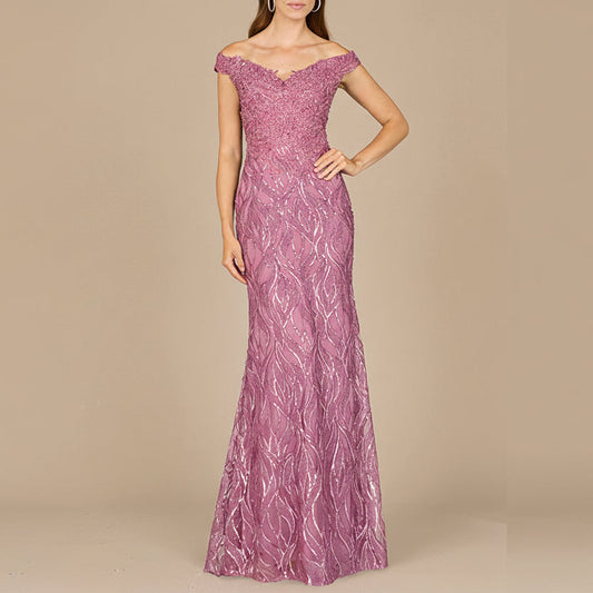 Off Shoulder, Mermaid Lace Gown