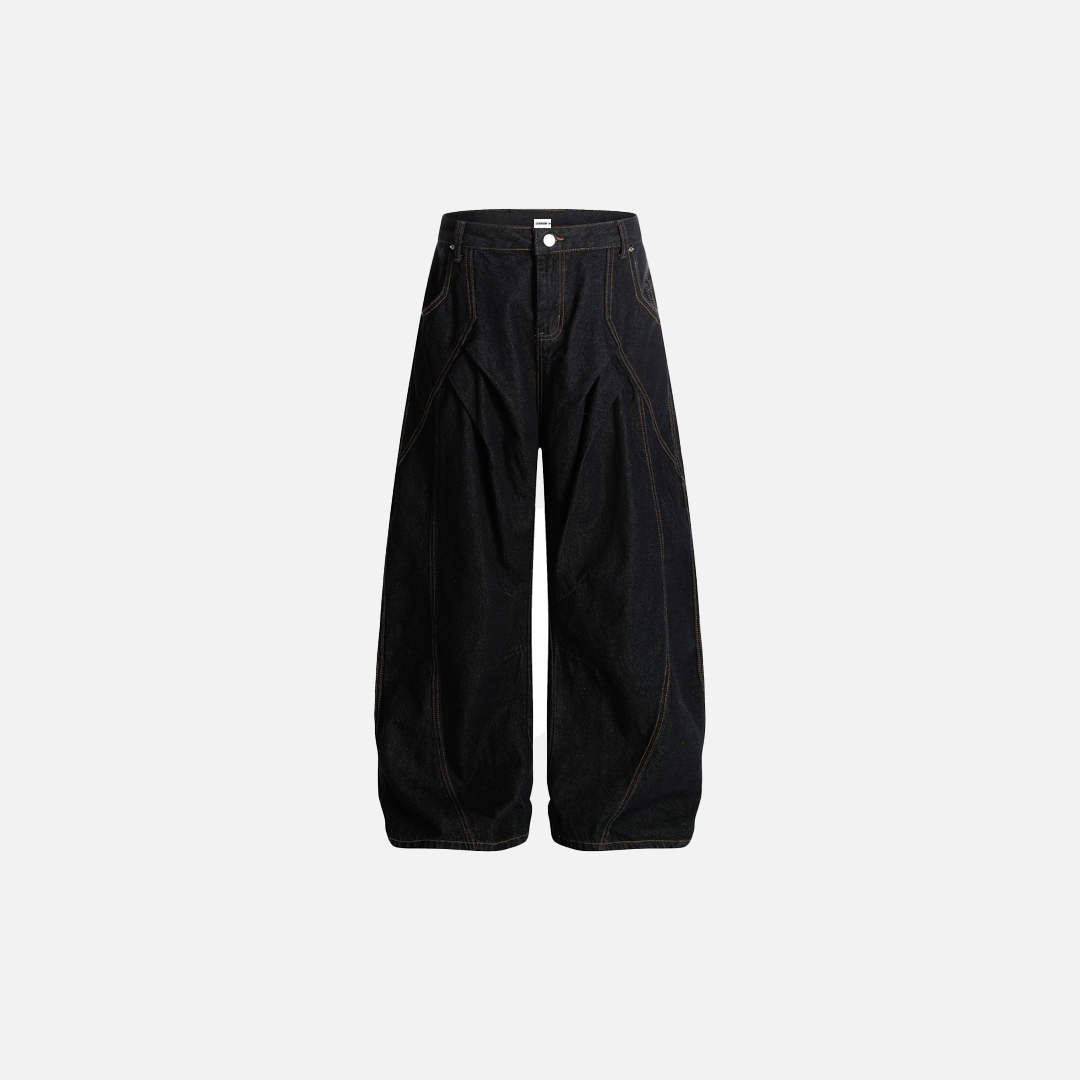 Elevated American Style Wide-Leg Denim Jeans - Luxuryurbanwear