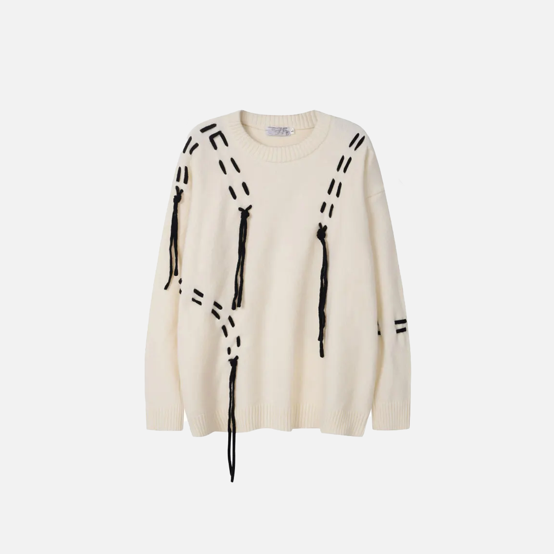 Women Streetwear Oversized Knitted Hip Hop Sweater - Luxuryurbanwear