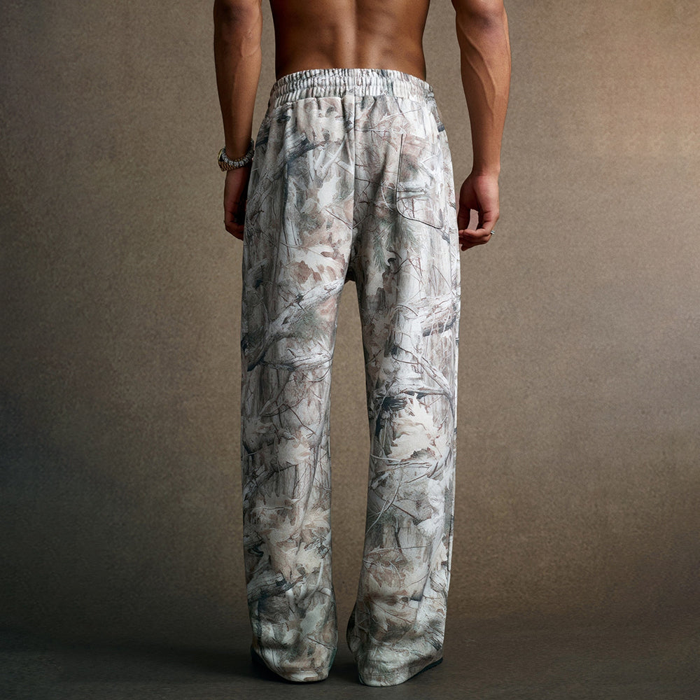Leaf Camo Pattern | Baggy Pants - Luxuryurbanwear