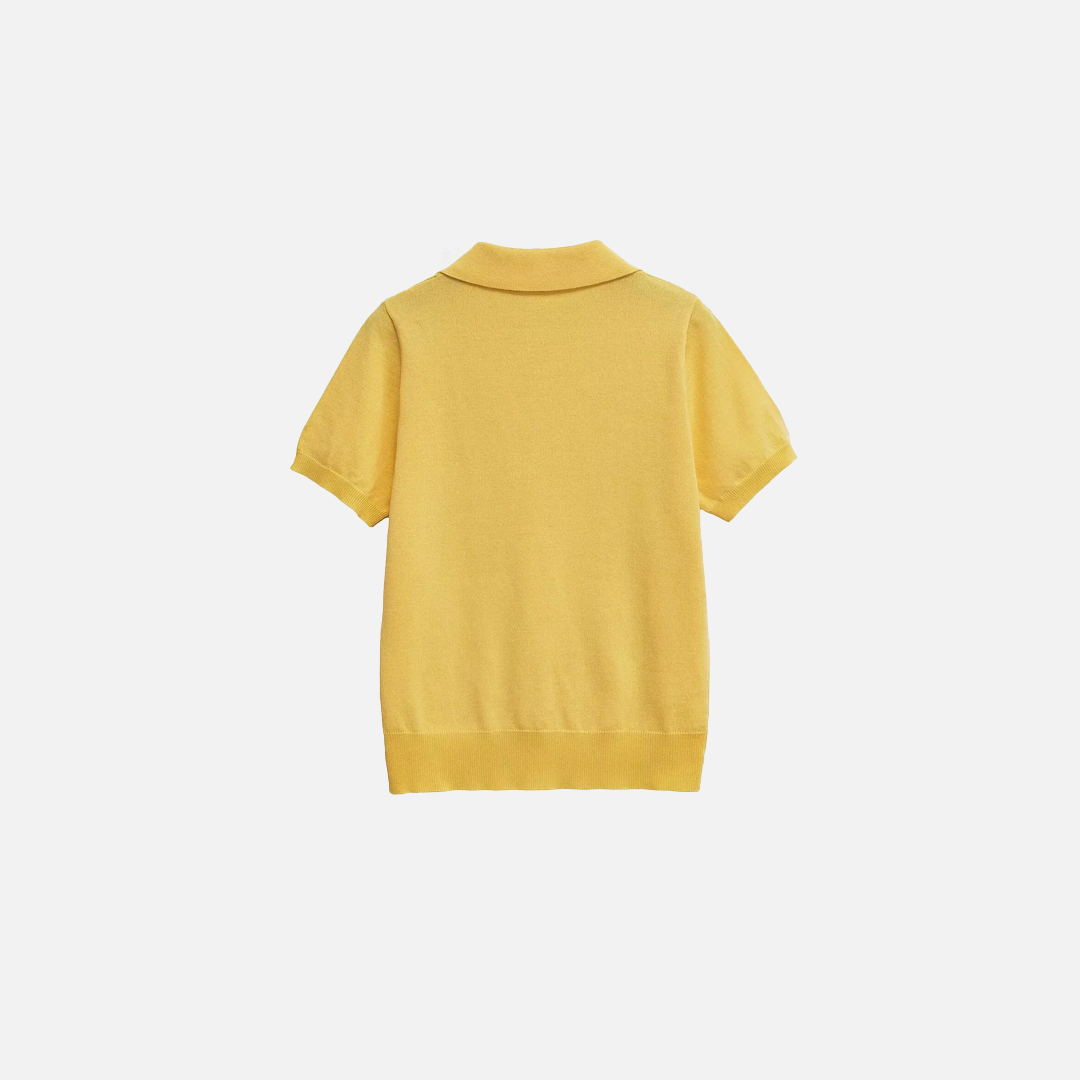 Stylish Yellow Knitted Jumper Sweater - Luxuryurbanwear