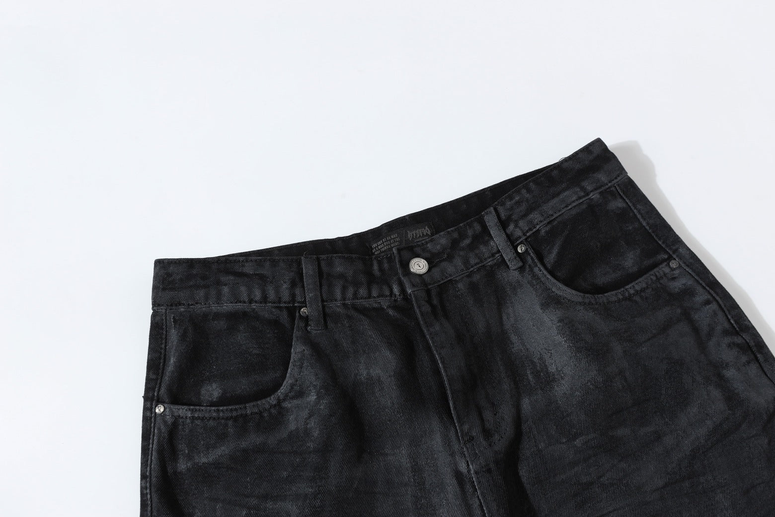 Washed Black Flare | Stacked Jeans - Luxuryurbanwear