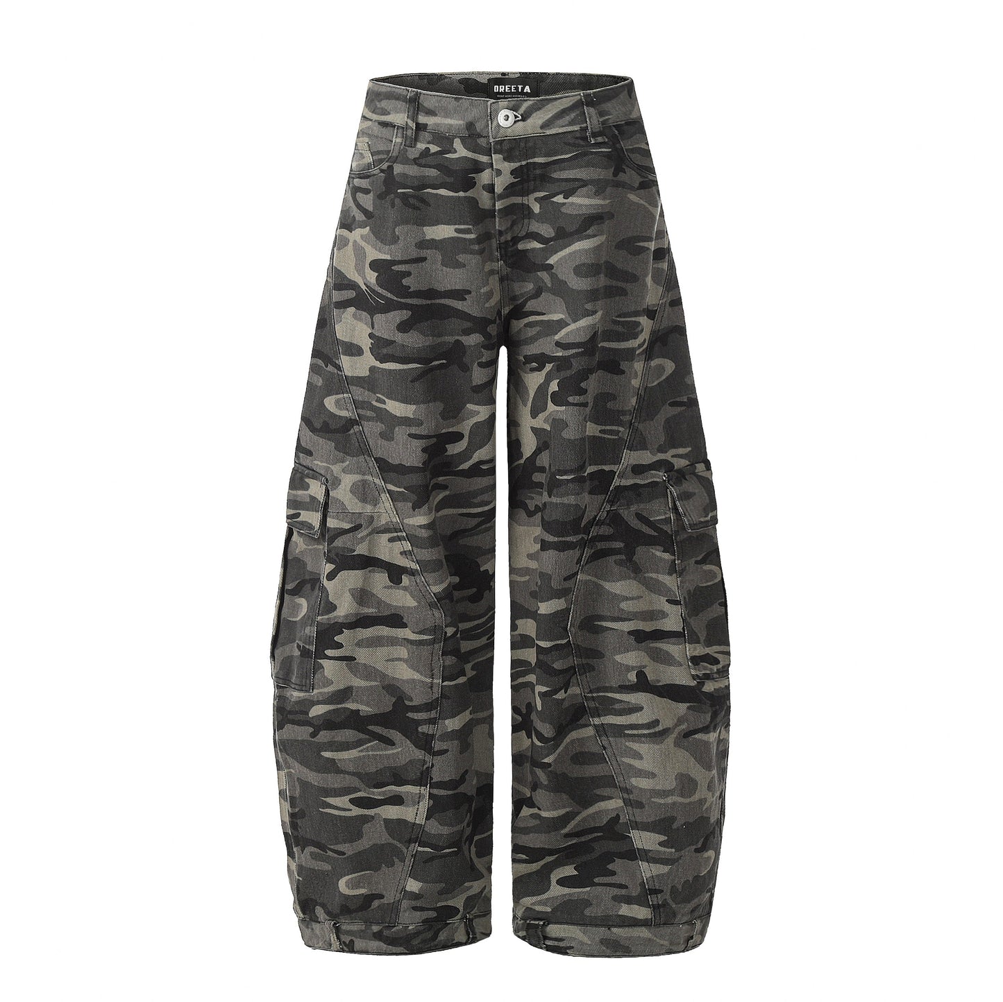 Tactical Camo Baggy Jeans - Gorpcore Utility Streetwear | LuxuryUrbanwear - Luxuryurbanwear