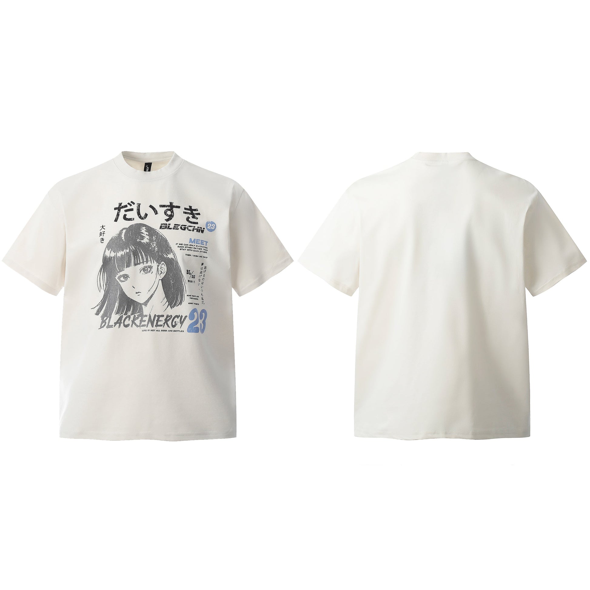 Anime Girl | Oversized T-shirt - Luxuryurbanwear