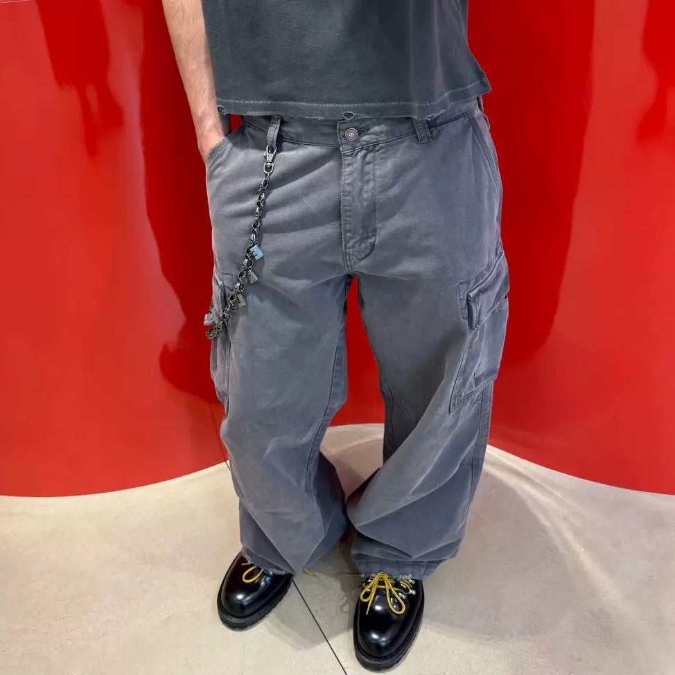 Washed Utility Pocket | Cargo Pants - Luxuryurbanwear