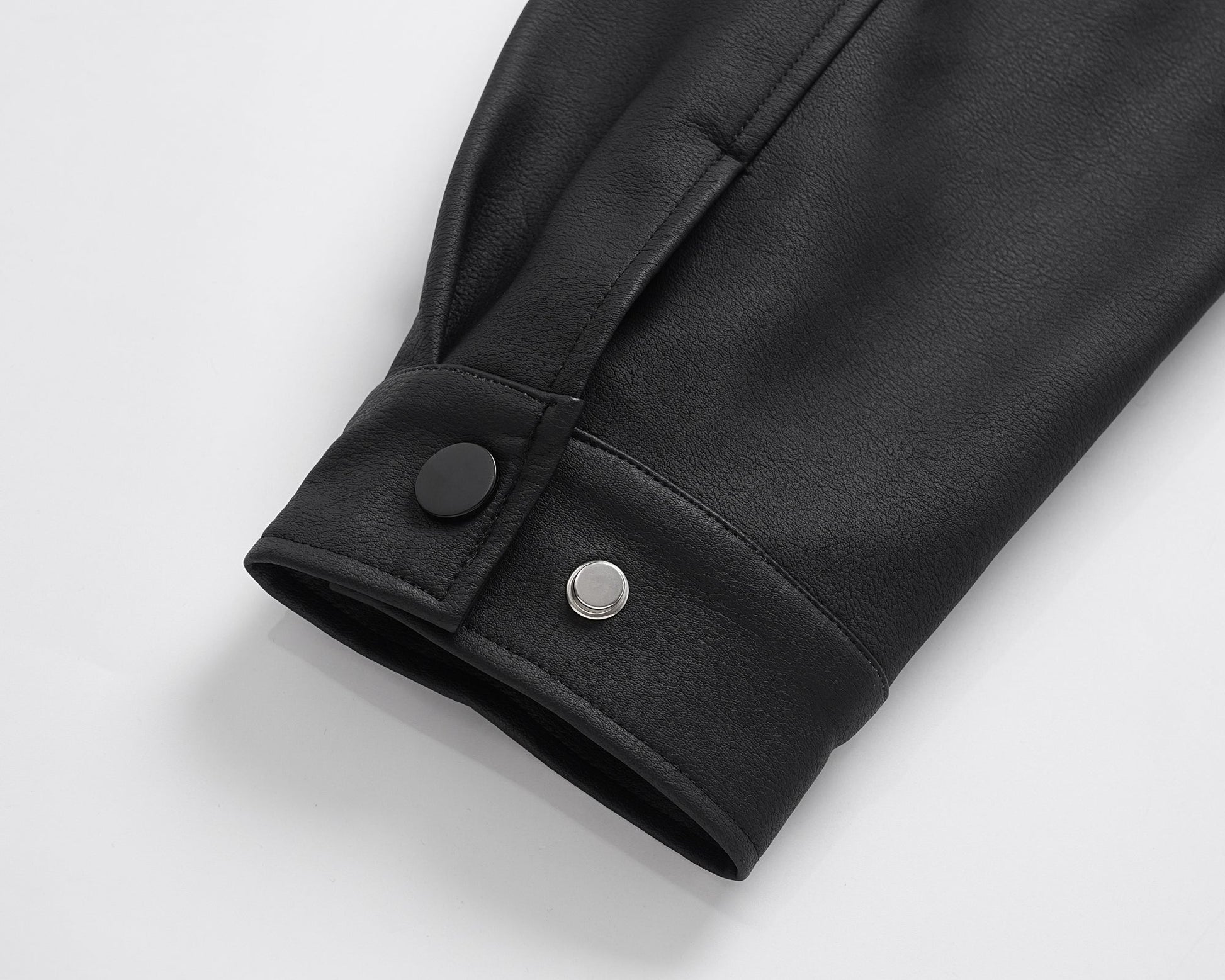 Black Essential | Faux Leather Jacket - Luxuryurbanwear