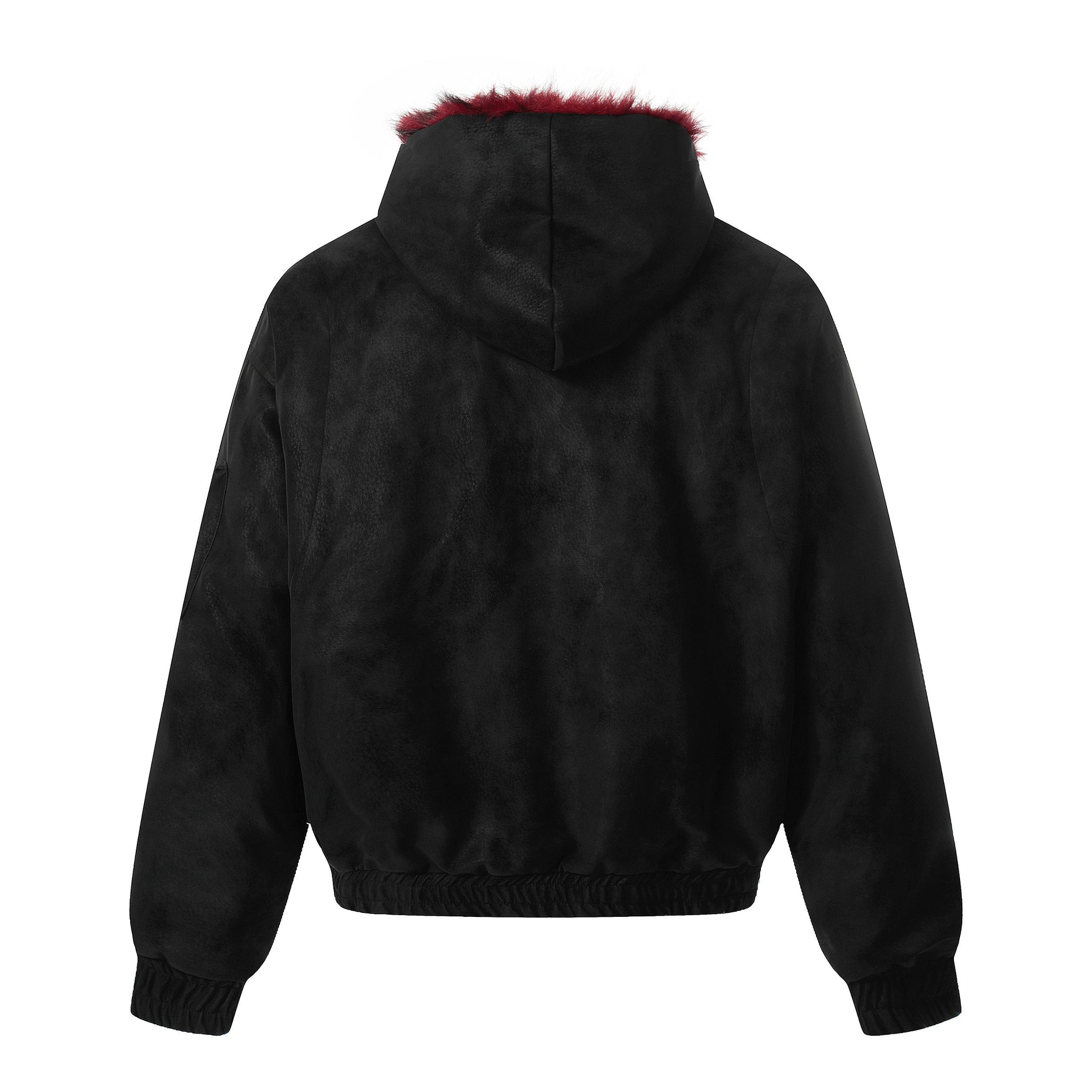 Dark Contrast | Hooded Winter Jacket - Luxuryurbanwear