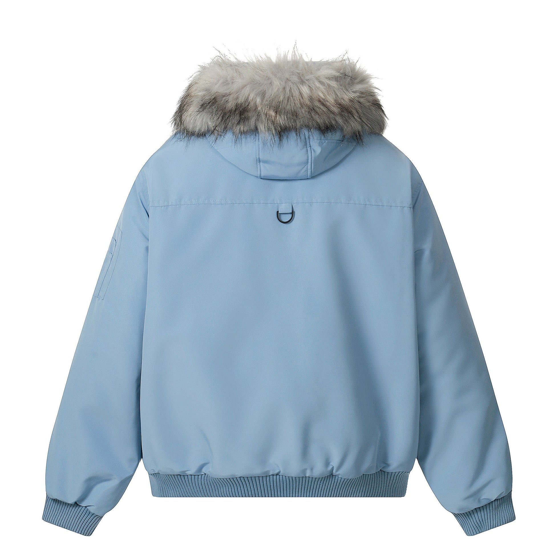 Fur-Trimmed Badge | Hooded Winter Puffer - Luxuryurbanwear