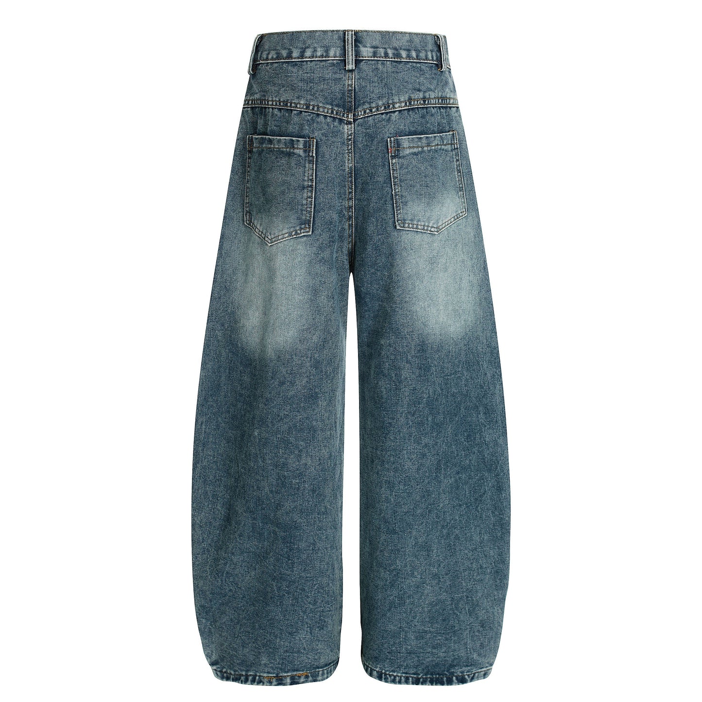Pup Parade | Playful Dog Embroidered Denim Pants - Luxuryurbanwear