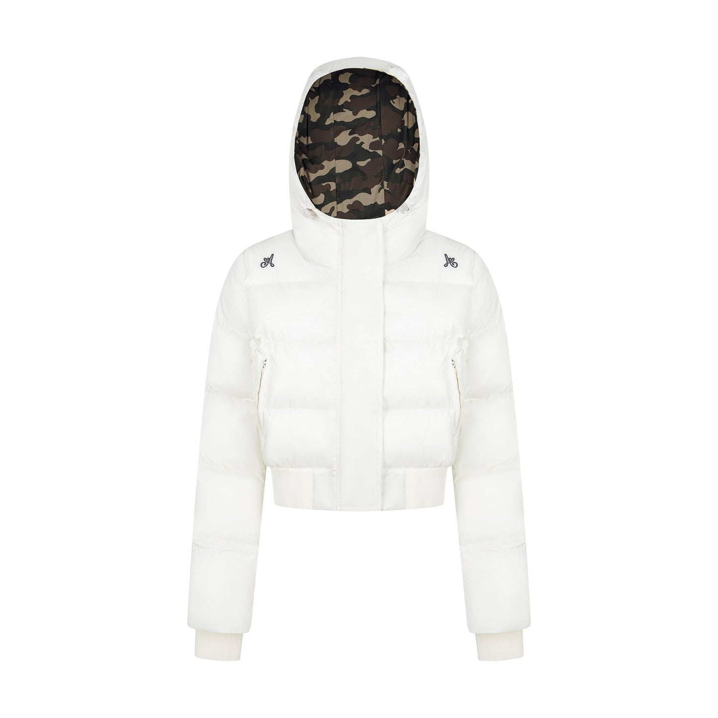 Urban Bloom | Camo Lined Puffer Jacket - Luxuryurbanwear