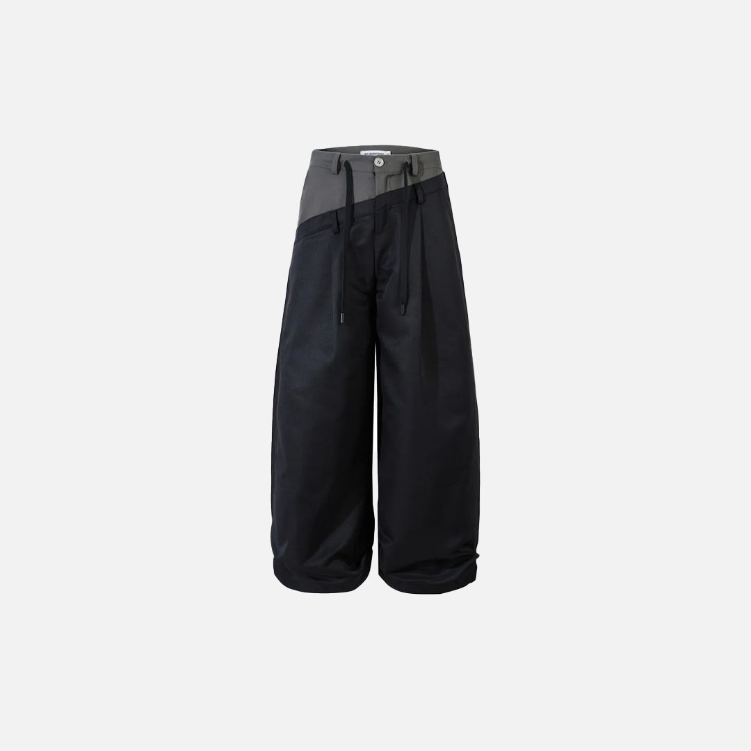 Retro Drawstring Loose Fit Wide Leg Pants - Luxuryurbanwear