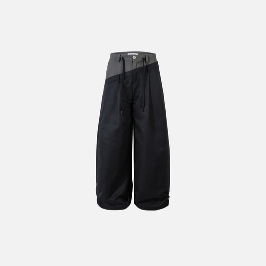 Retro Drawstring Loose Fit Wide Leg Pants - Luxuryurbanwear