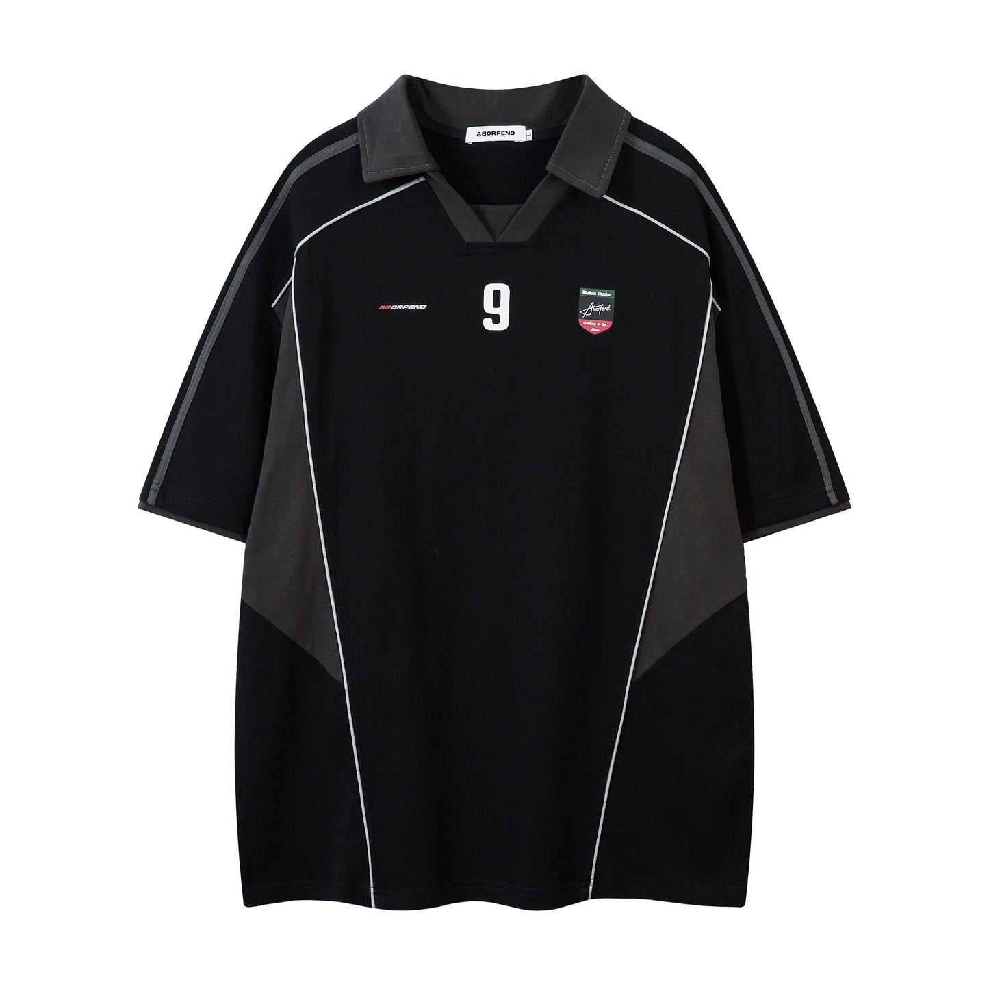 No.9 | Color Block Soccer Jersey - Luxuryurbanwear