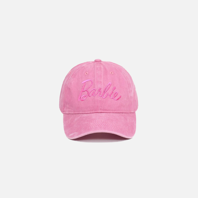 Barbie Embroidered Water Washed Cowboy Cap - Luxuryurbanwear