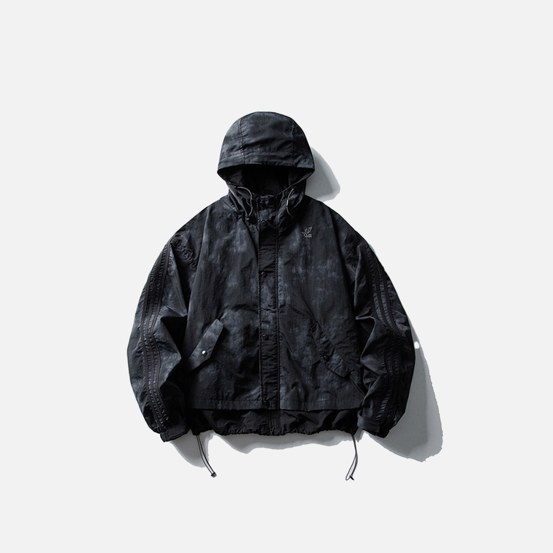 Y2K Mountain Vibe Hooded Outdoor Windbreaker Jacket - Luxuryurbanwear
