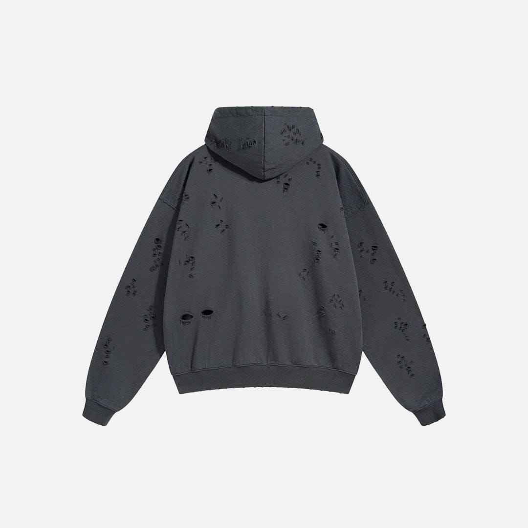 Zip Up Hoodie Torn Tracks
