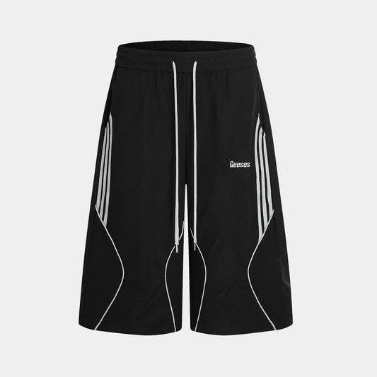 Stripe Panel | Sport Shorts - Luxuryurbanwear