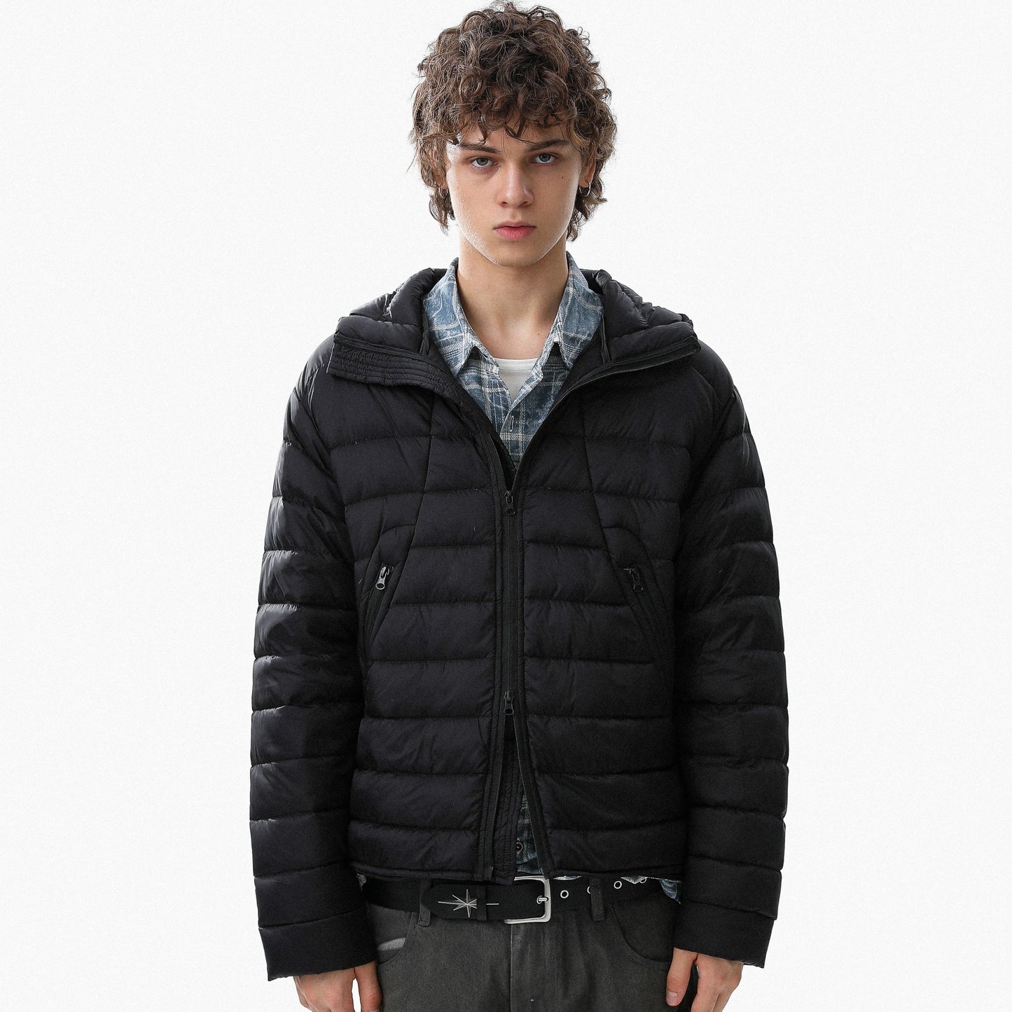 Minimal Panel-Lined | Hooded Puffer Jacket - Luxuryurbanwear