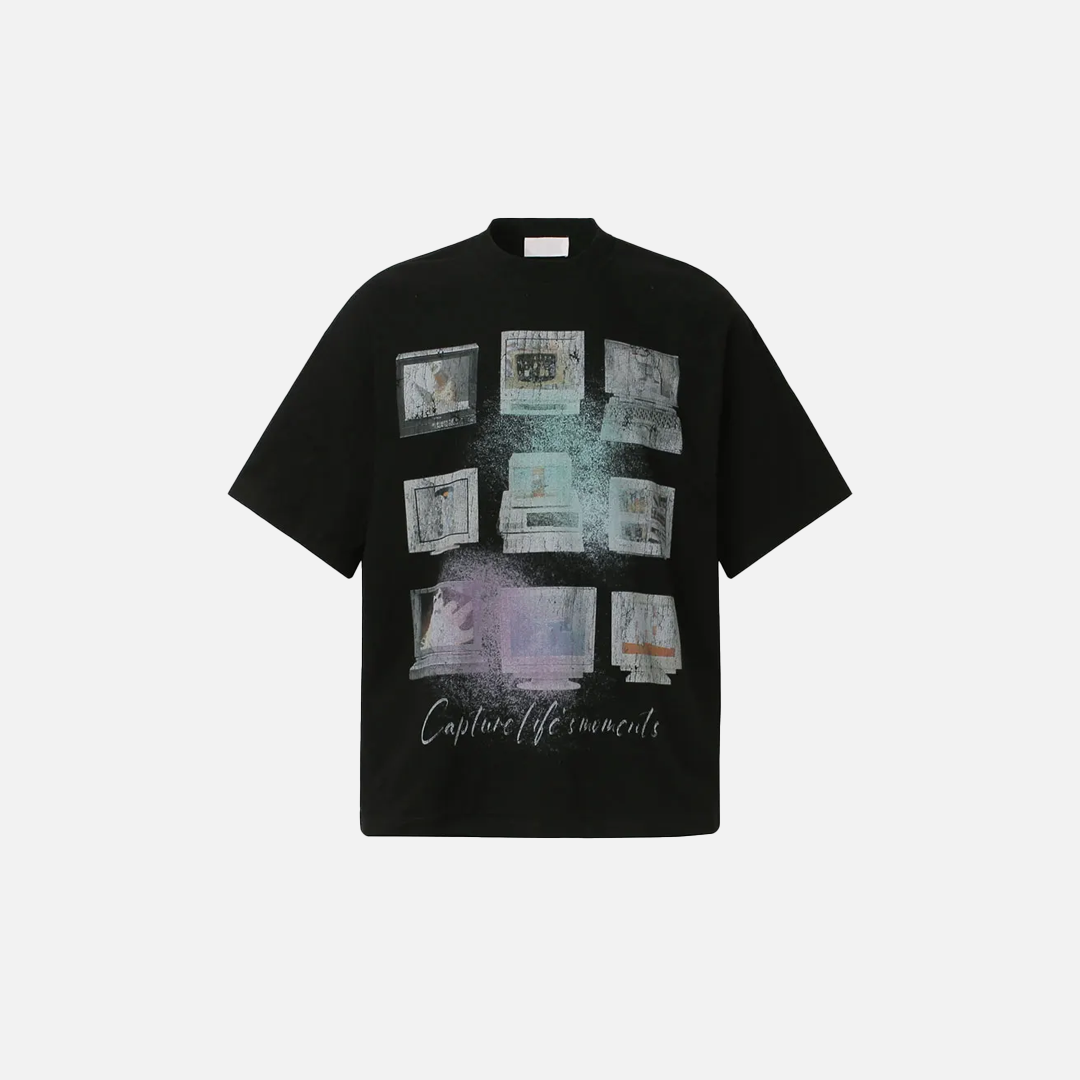 Cool Computer Graphic Printed Cotton T-Shirt - Luxuryurbanwear