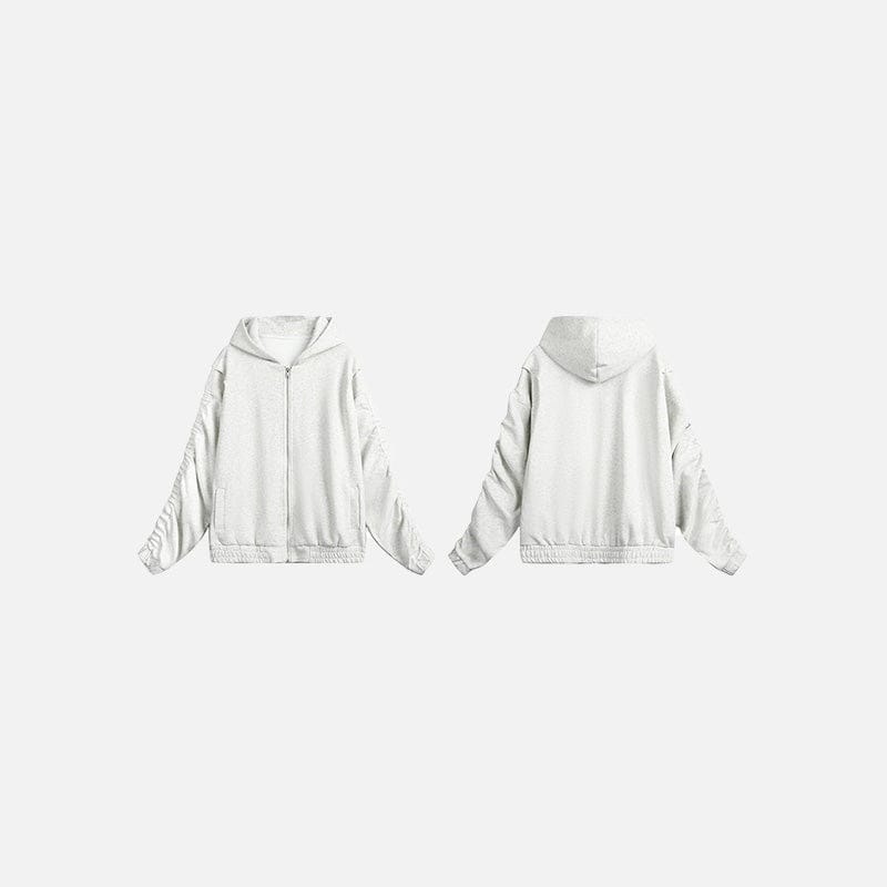 Zip Up Hoodie Edgy Urban