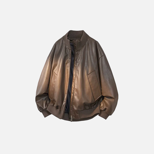 Handsome High End Retro Leather Jacket - Luxuryurbanwear