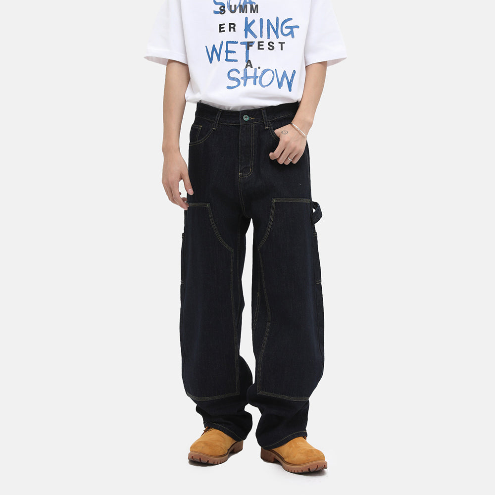Washed Line | Cargo Baggy Jeans - Luxuryurbanwear