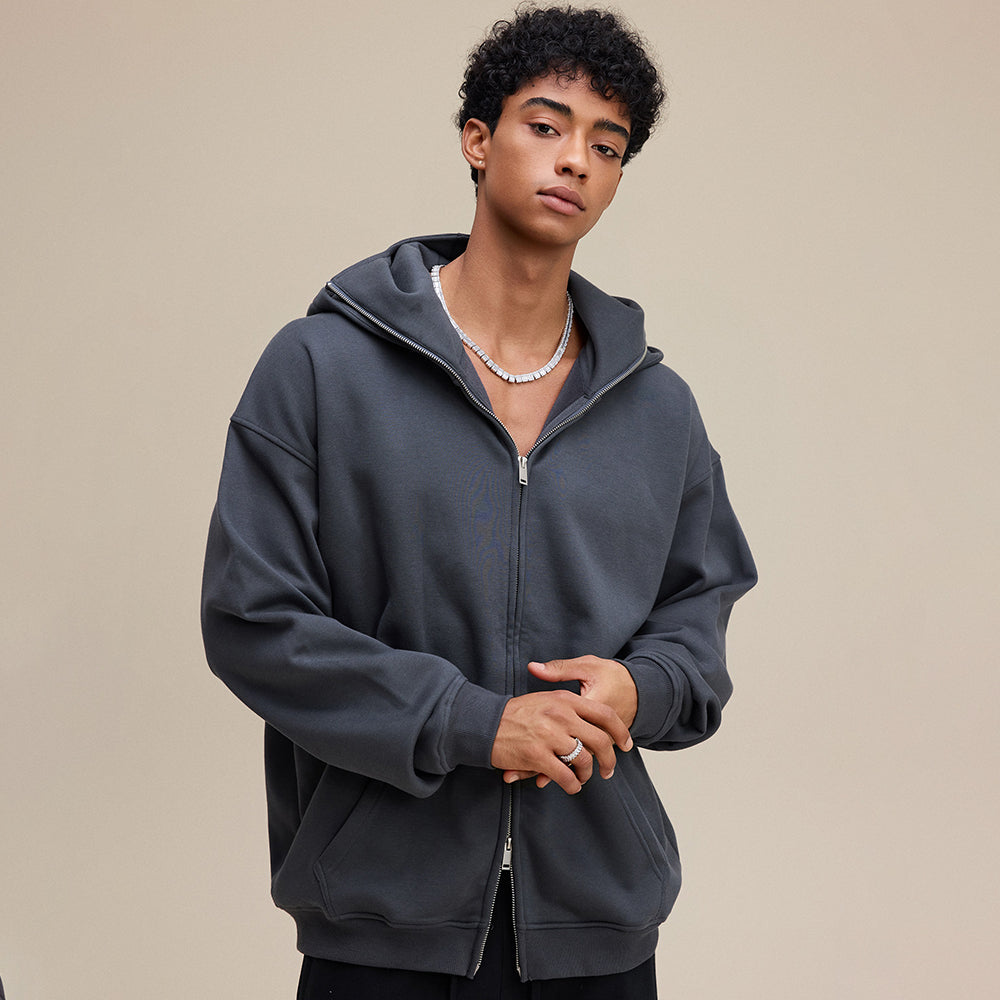 Windproof Mask | Oversized Zip Up Hoodie - Luxuryurbanwear
